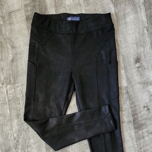 Democracy Black Faux Leather Women's Pants